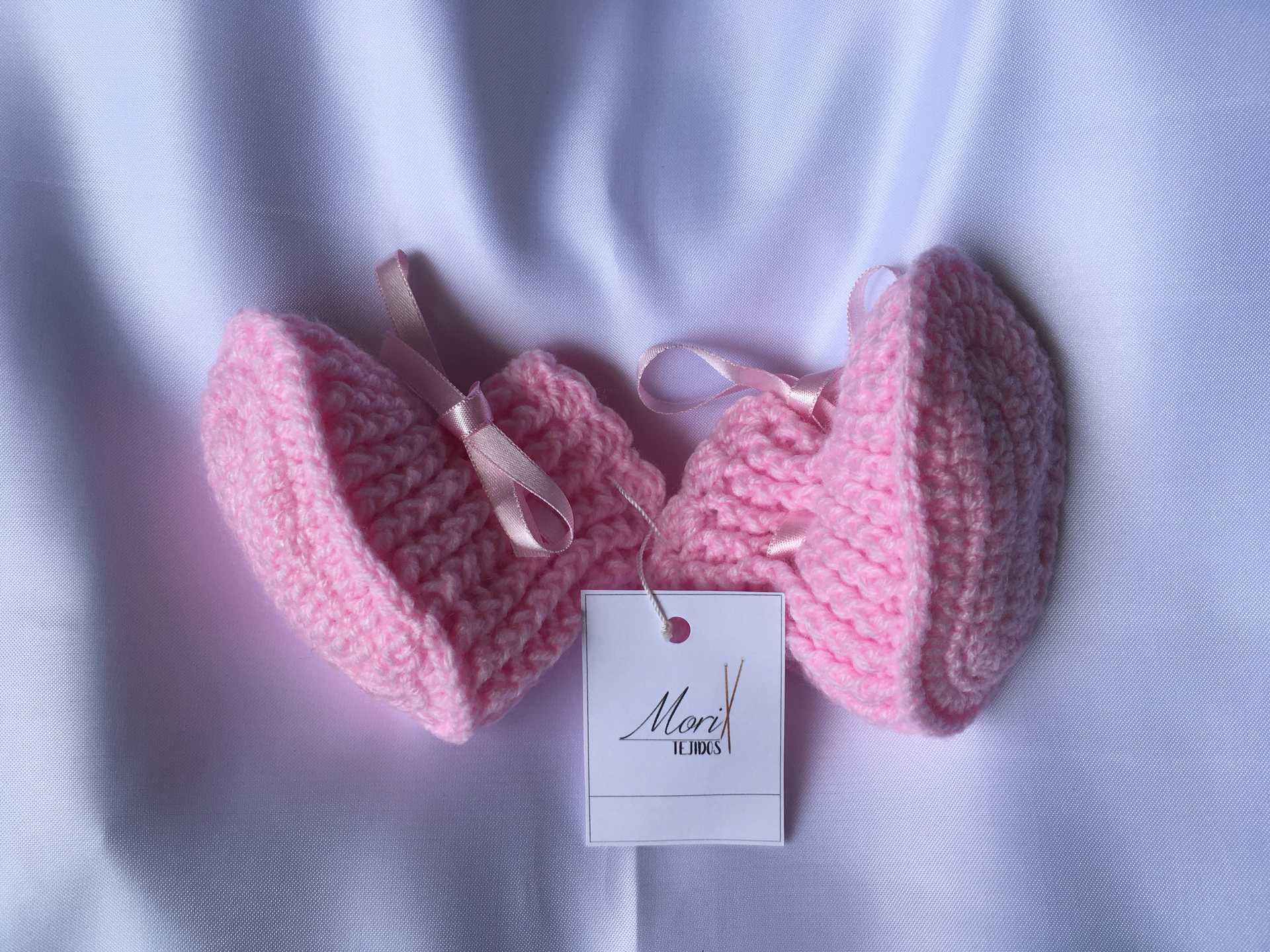 Bebe Gorro Zapato Rosado