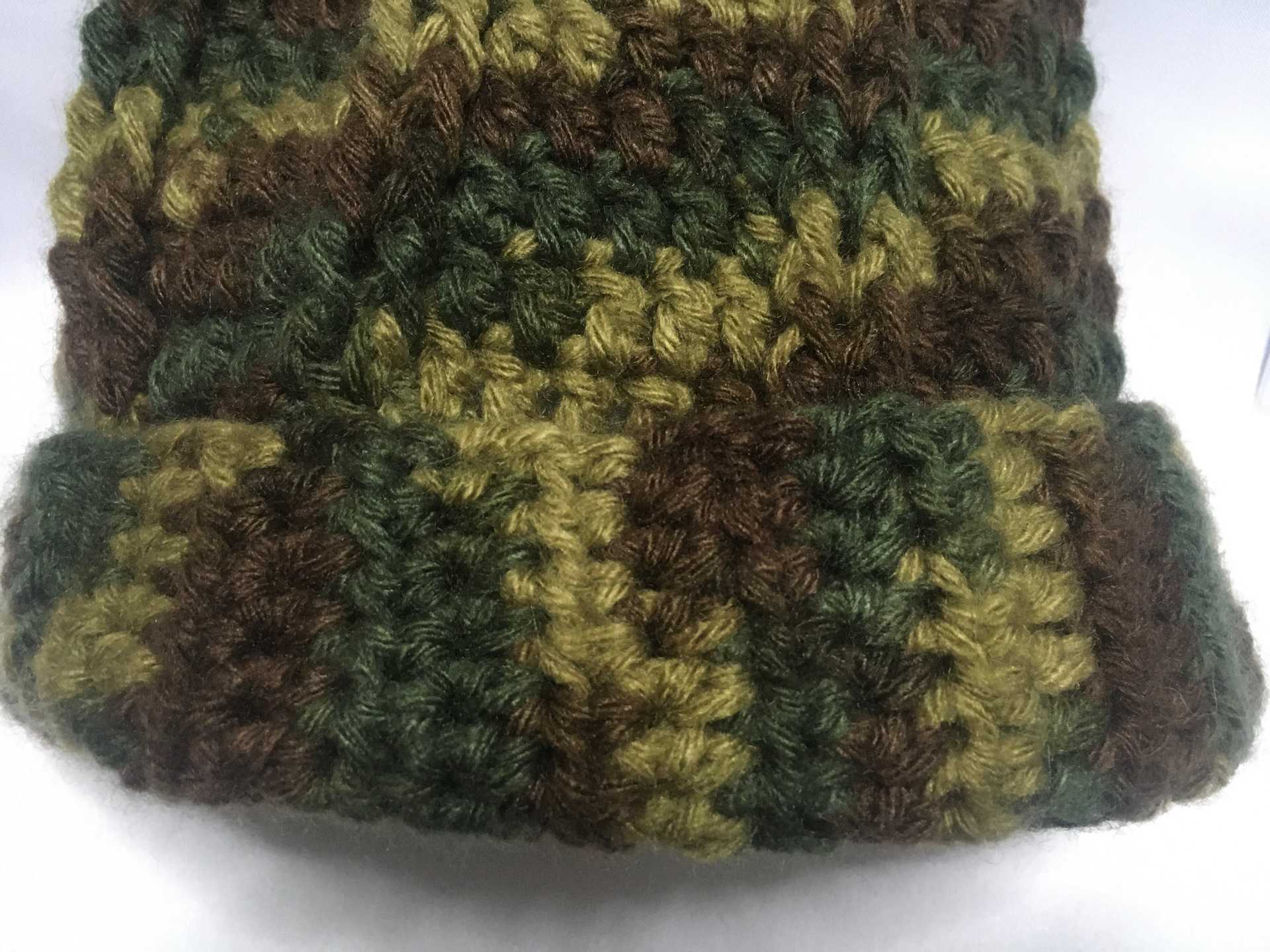 Adulto Gorro Matizado Verde Marron