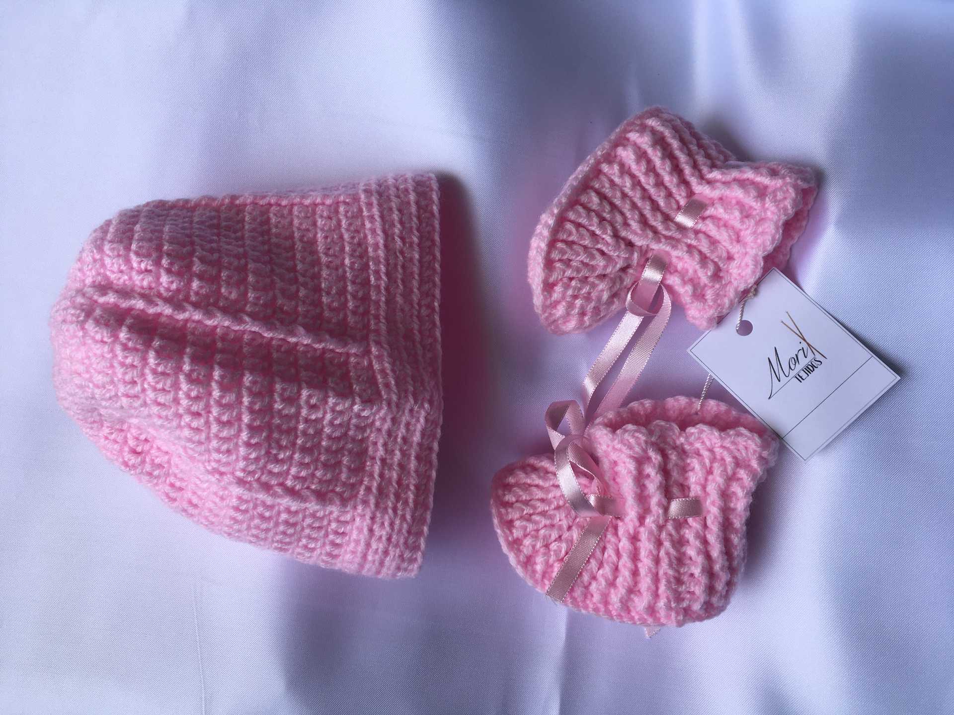 Bebe Gorro Zapato Rosado