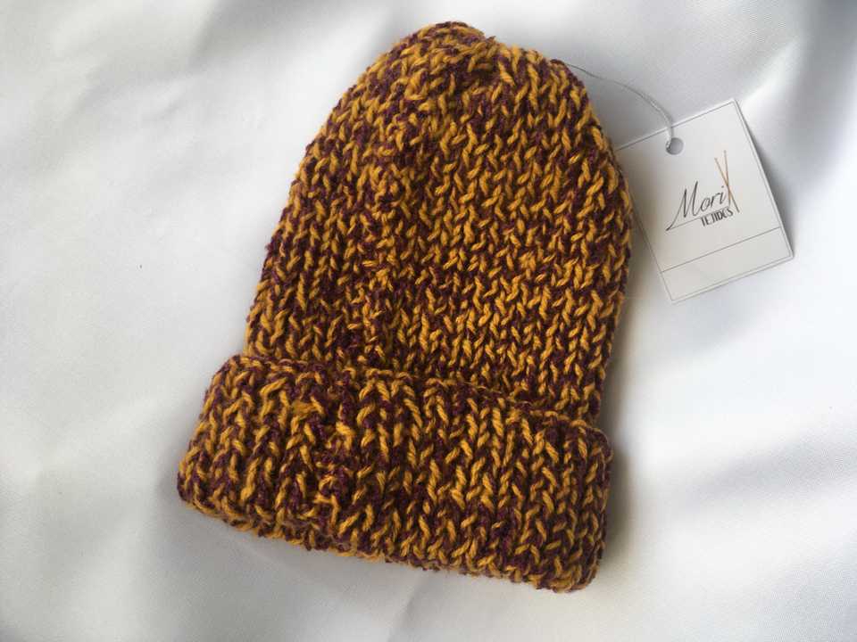 Niño Gorro Matizado Vino Mostaza