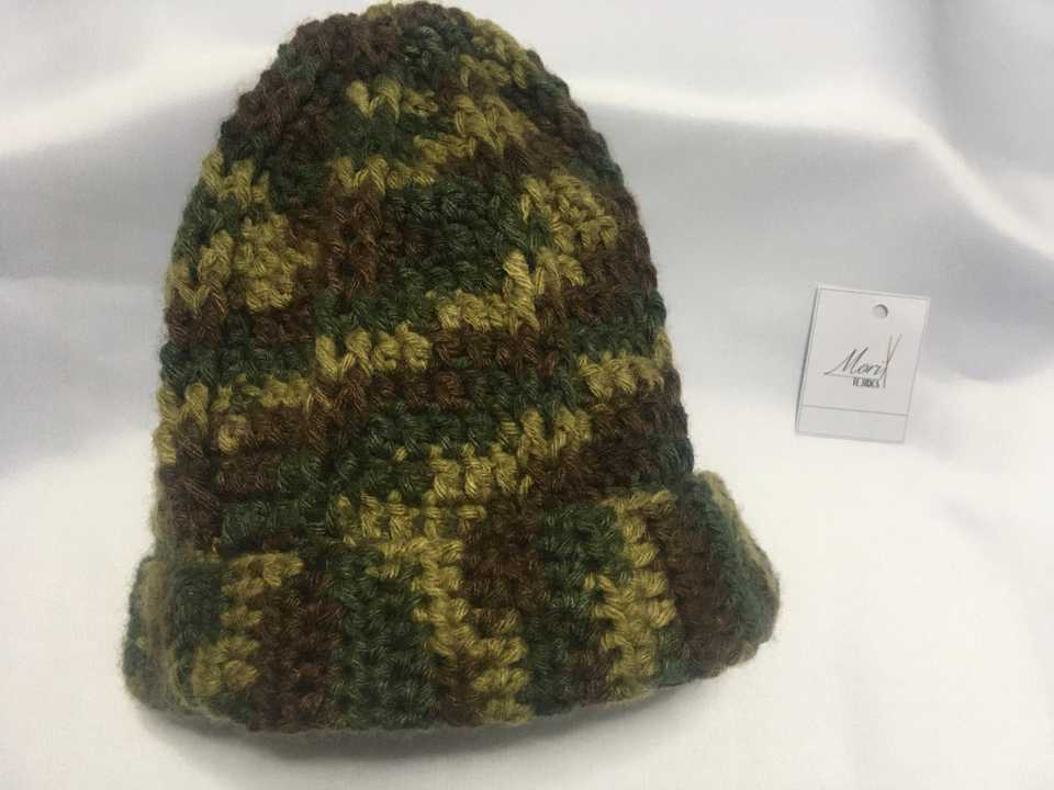 Adulto Gorro Matizado Verde Marron